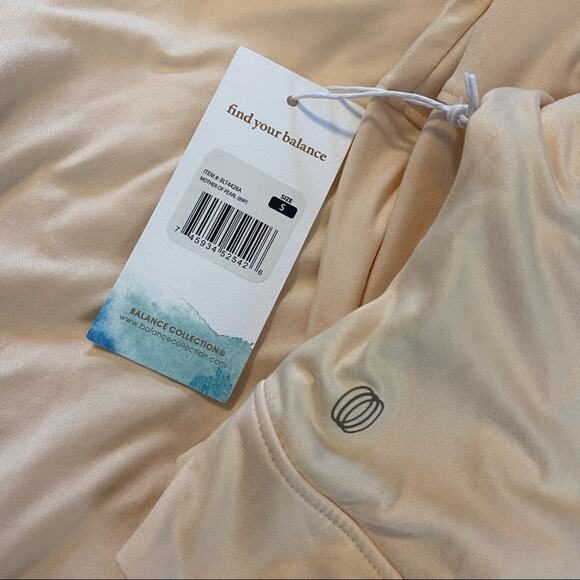 Balance Collection Boxy Crop Top Lightweight criss cross back NWT BLT4428A S - Picture 5 of 12